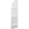 Ekena Millwork Americraft 4-Board (3 Batten) Wood Joined Board-n-Batten Shutters w/ Arch Top, ARW401BQ414X77WHH, PR ARW401BQ414X77WHH - alternate 5